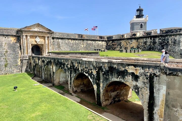 Old San Juan fortress and cobblestone streets